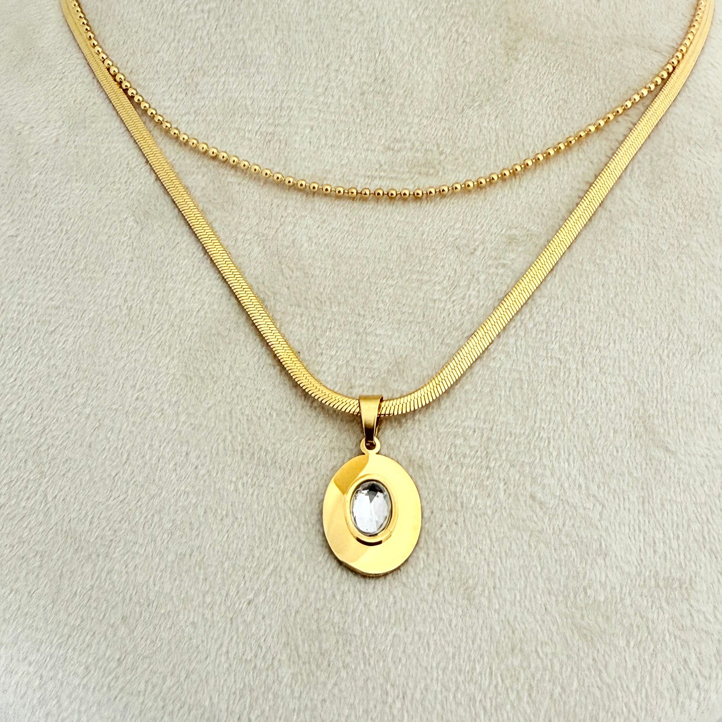 Double Layer Chain Necklace - MANKAA Chain