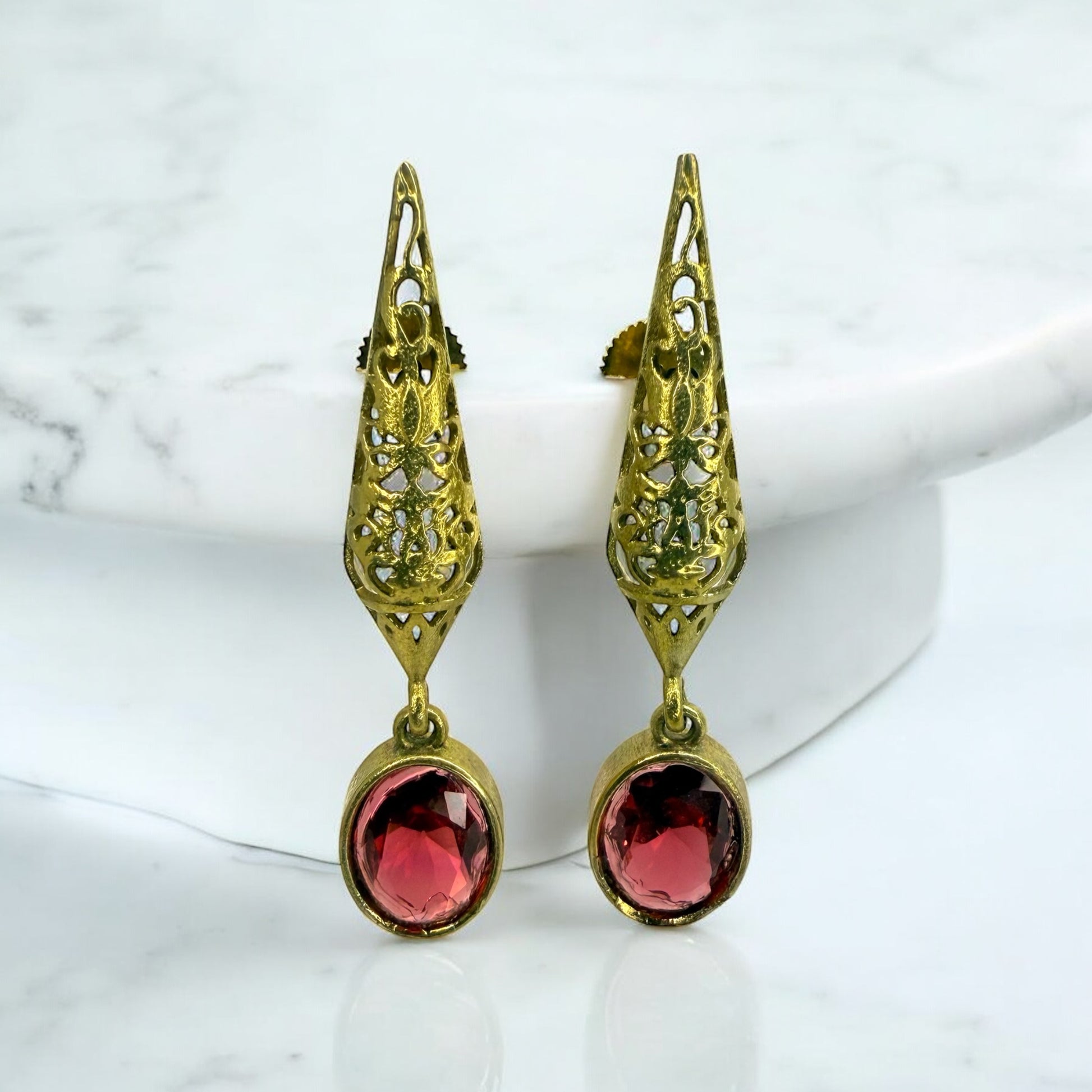 Meheriya Dangler Earring - MANKAA Ruby