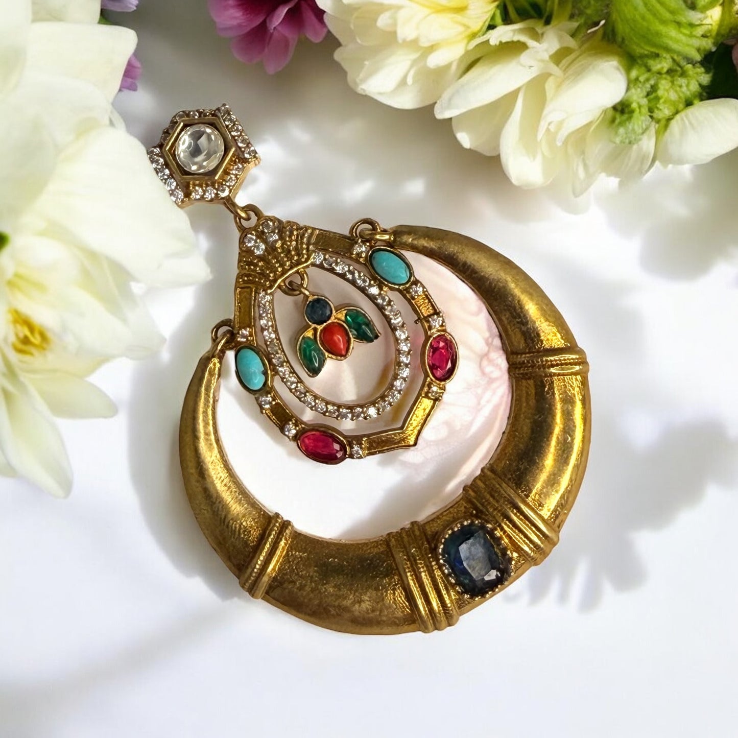 SwarnaKriti Dangler Chandbali - MANKAA Default Title Earrings