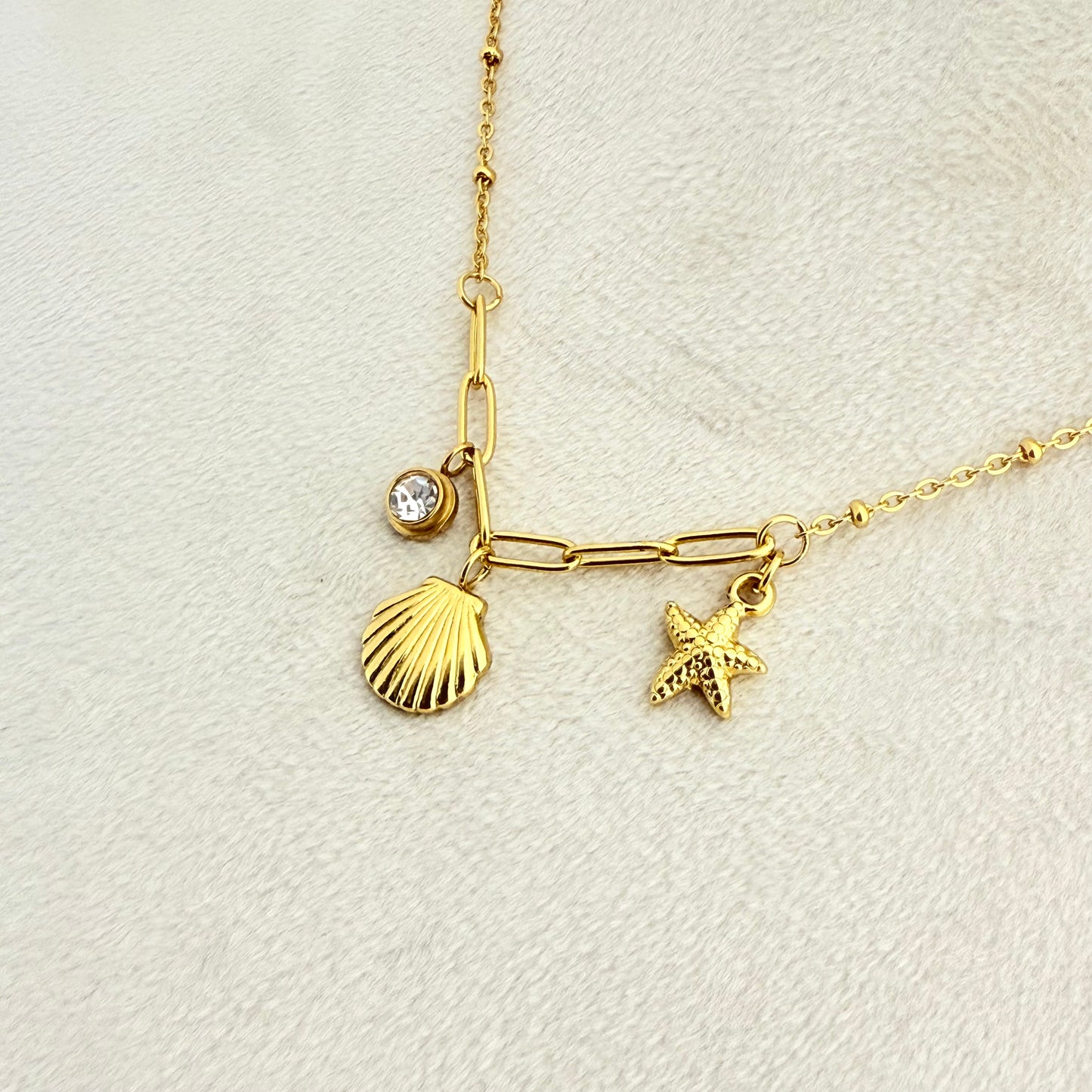 Summer Beach Charm Necklace - MANKAA Default Title Chain