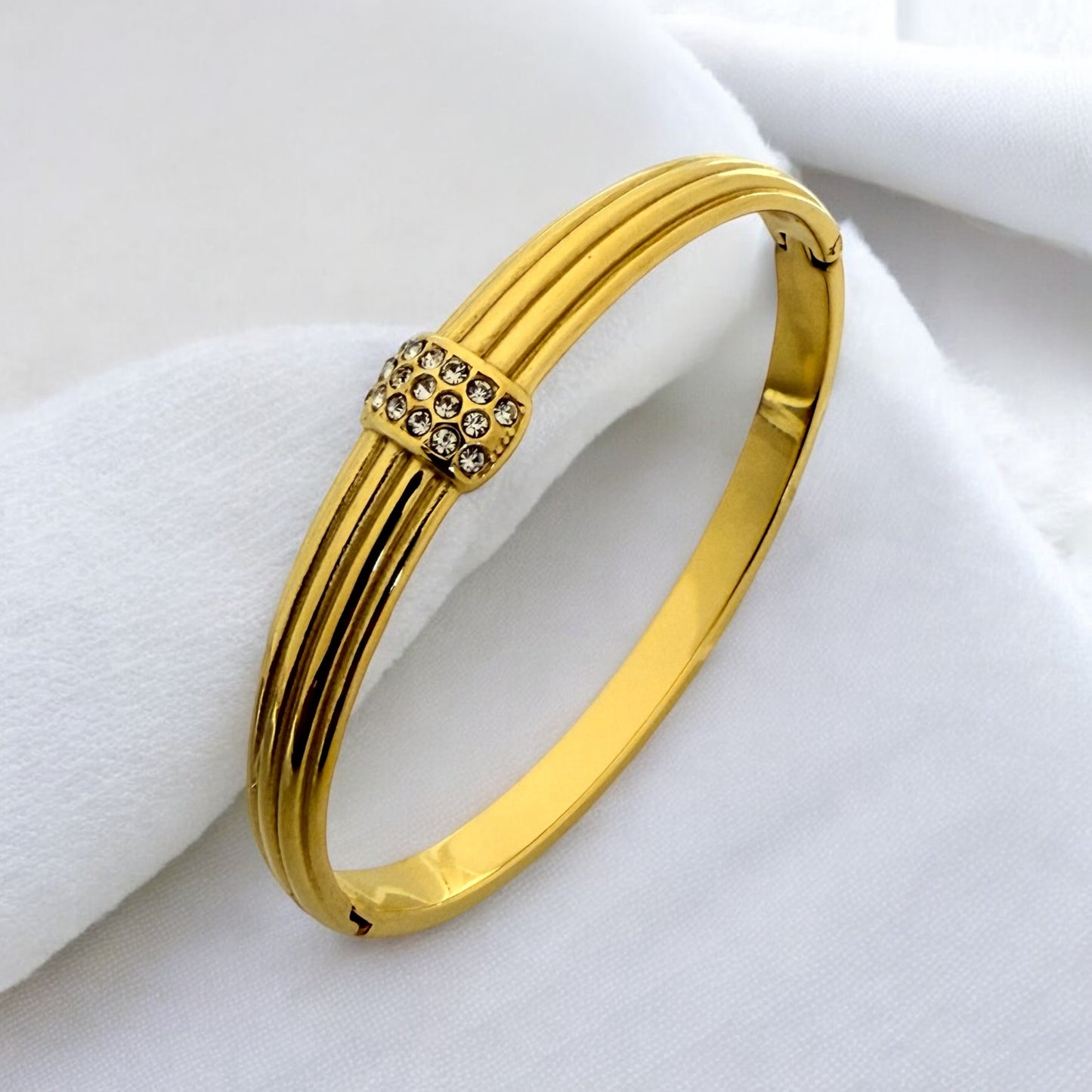 Groove Stone Cuff Bracelet - MANKAA Default Title Bracelet