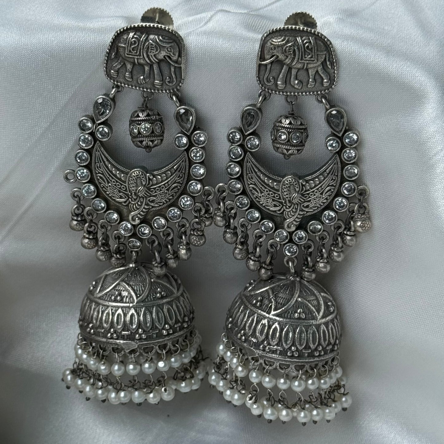 Rakhi Combo - Bold Silver - White
