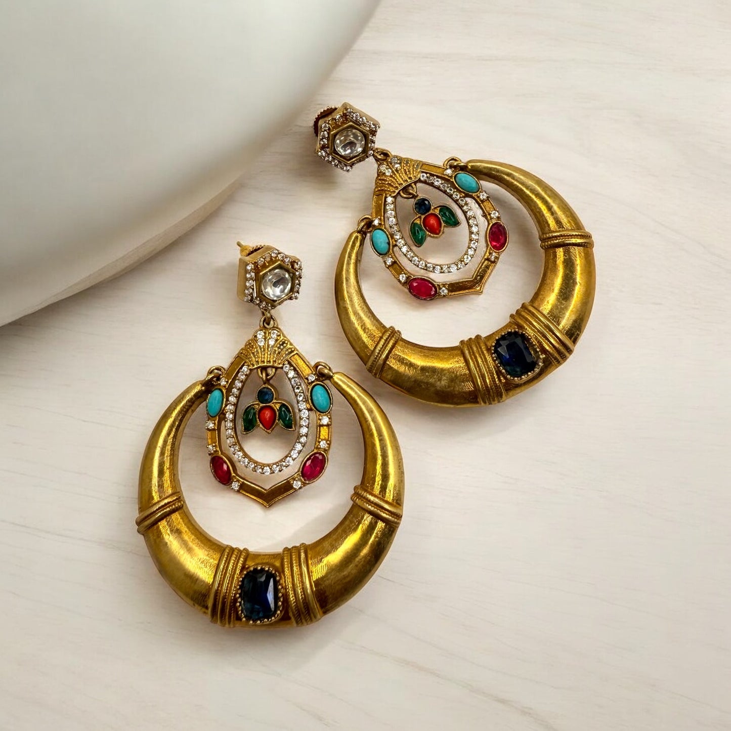 SwarnaKriti Dangler Chandbali - MANKAA Default Title Earrings