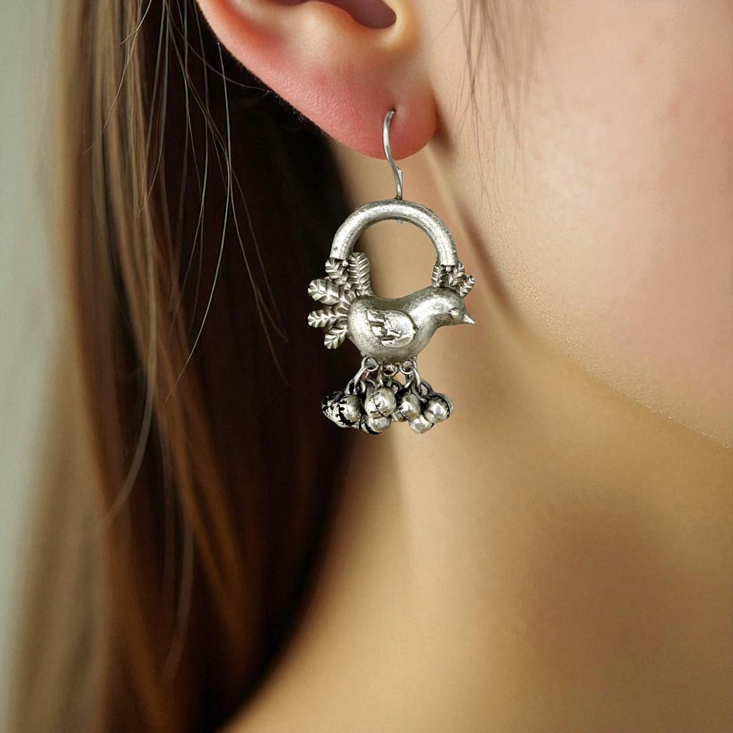 Pakshira Hook Earring - MANKAA Default Title Earrings