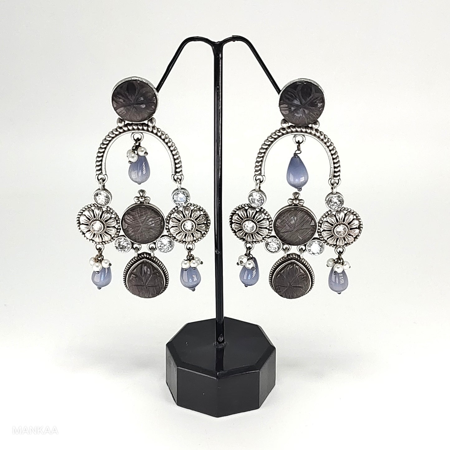 Smaahi Danglers - MANKAA Black Earring