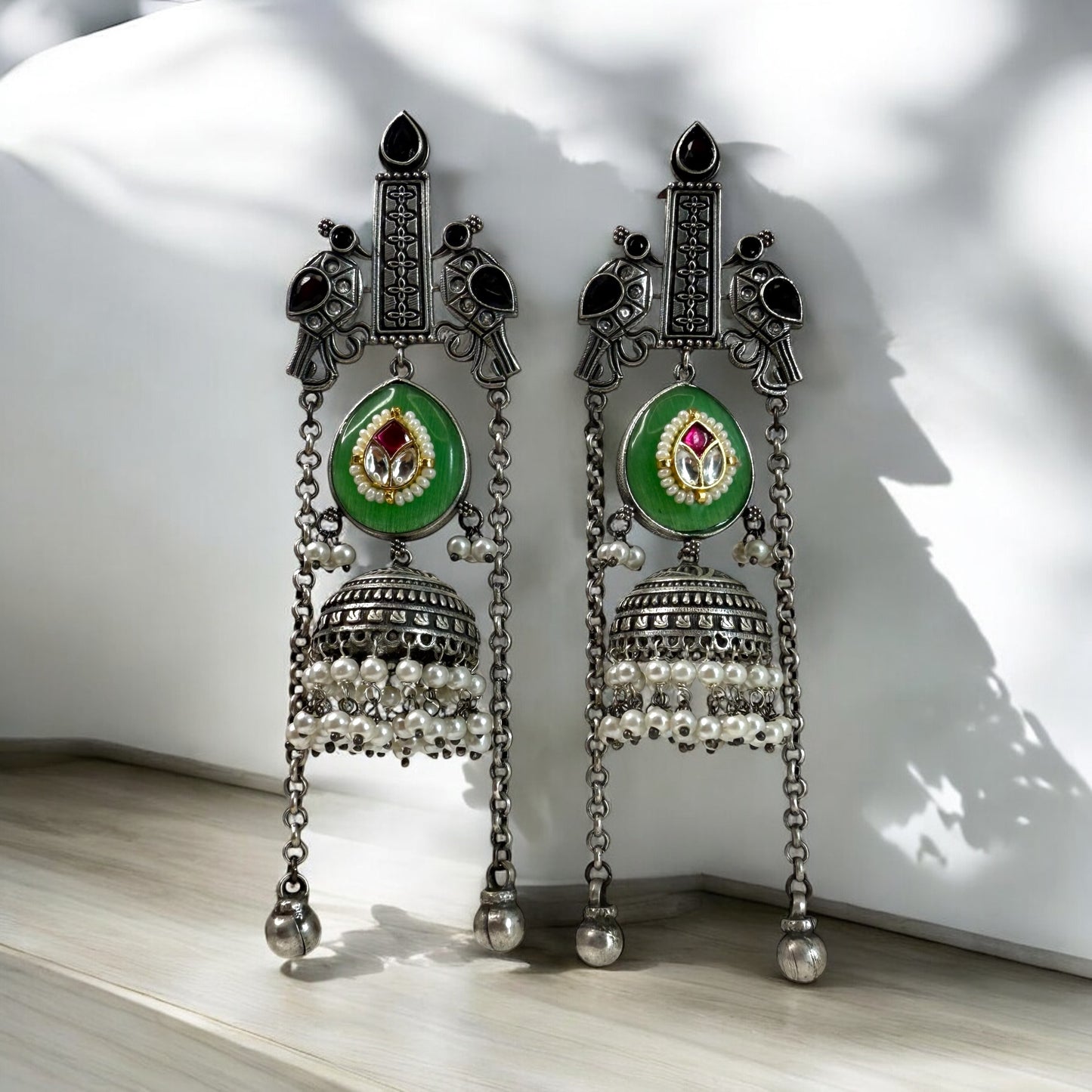 Kanaklata Drop Chain Earring - MANKAA Earrings