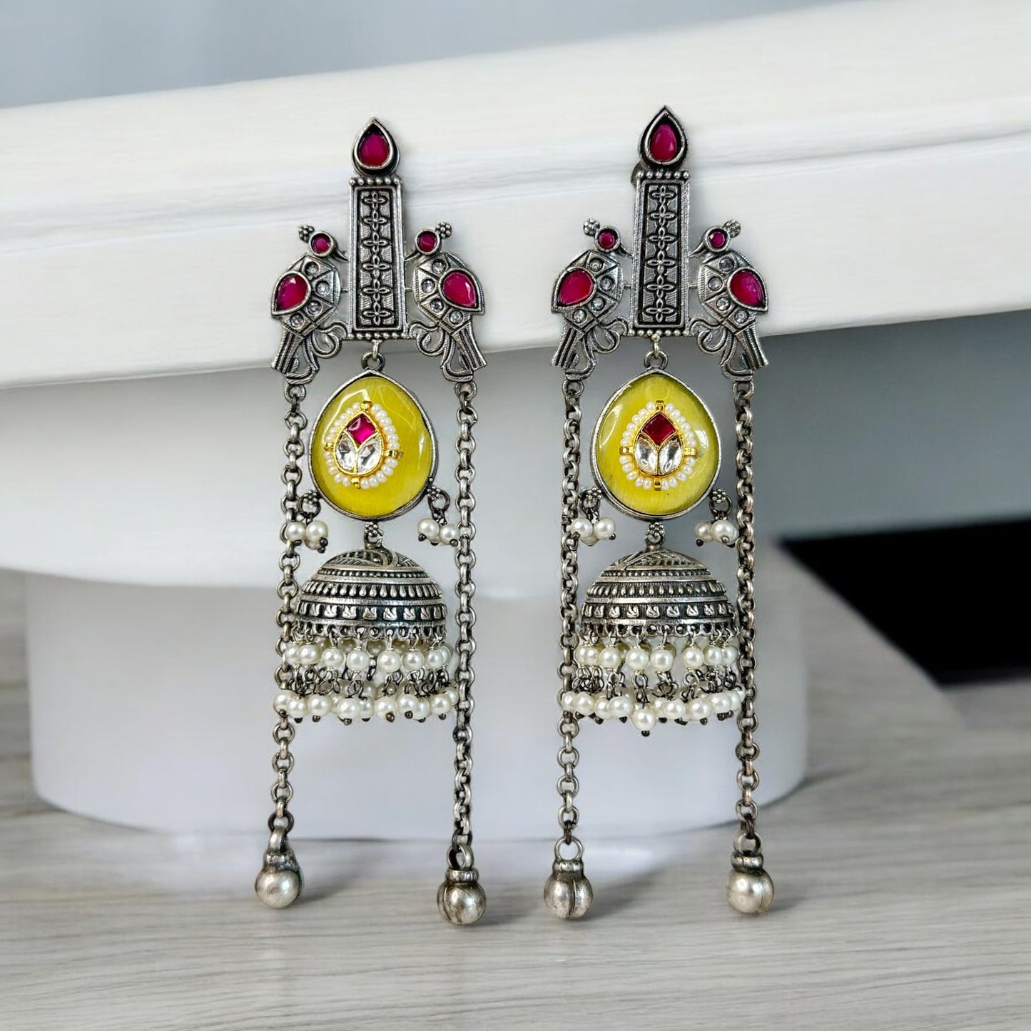 Kanaklata Drop Chain Earring - MANKAA Earrings