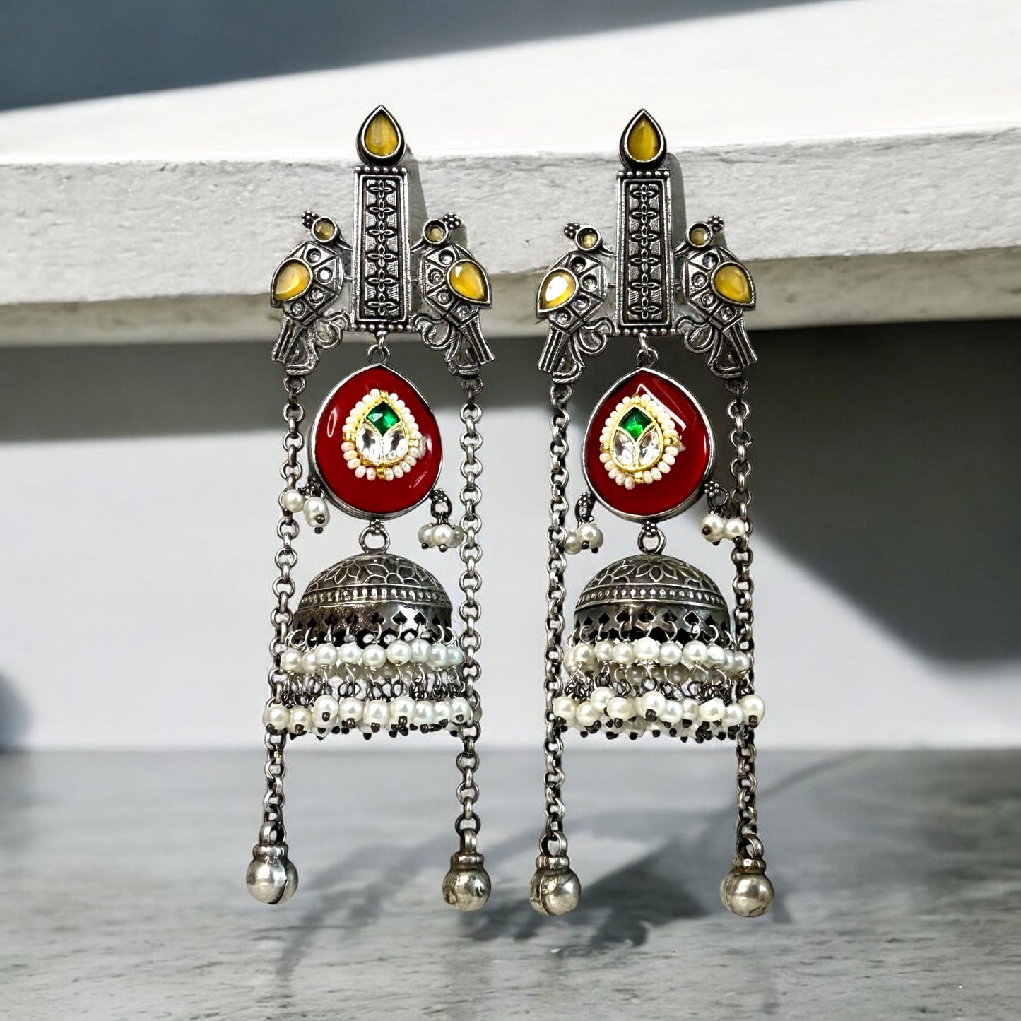Kanaklata Drop Chain Earring - MANKAA Earrings
