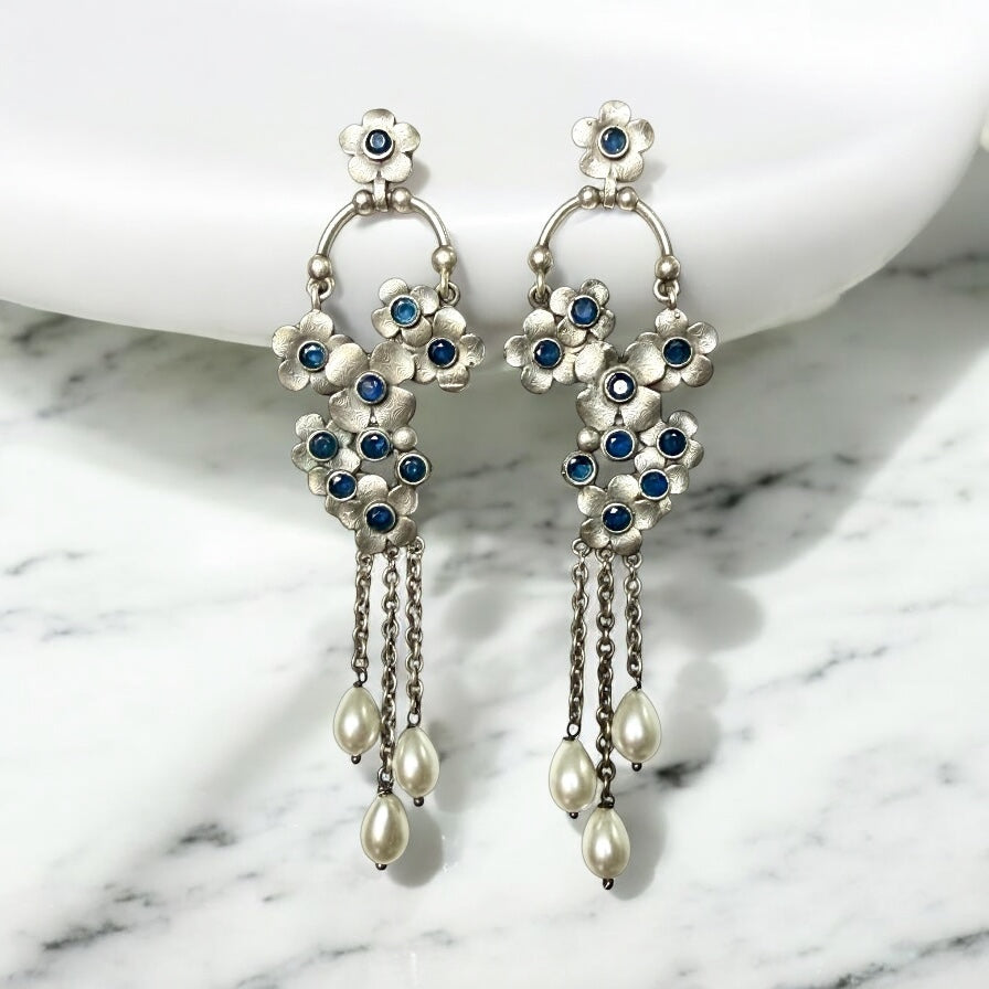 Rajwada Floral Earrings - MANKAA Earrings