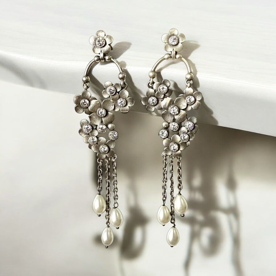Rajwada Floral Earrings - MANKAA Earrings