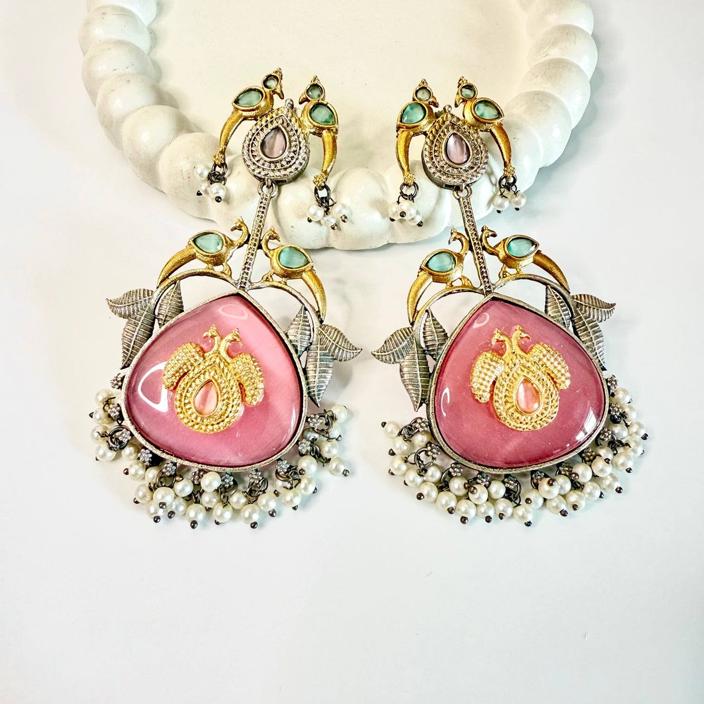 Maharani Peacock Earrings - MANKAA Earrings