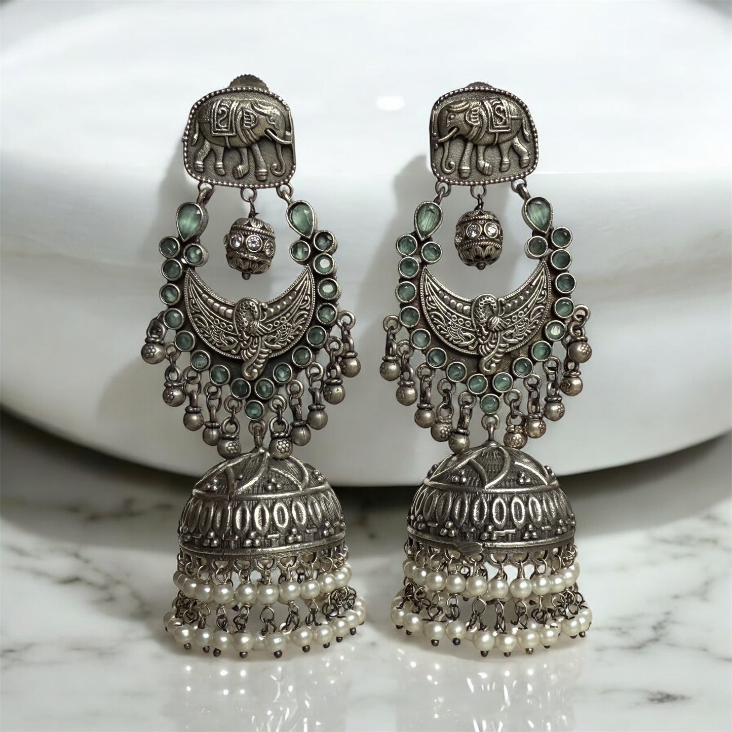 Gajakesari Jhumka Earring - MANKAA Earring