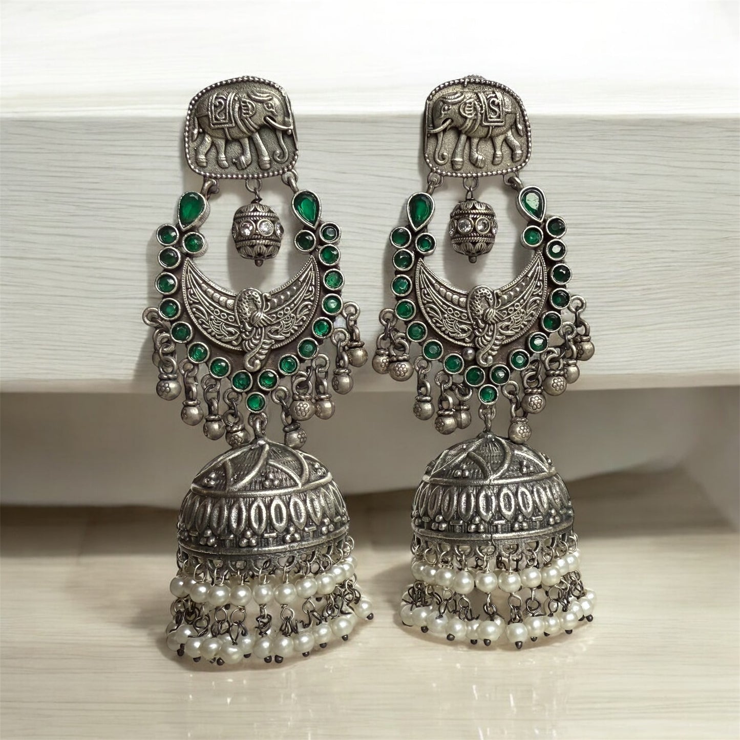 Gajakesari Jhumka Earring - MANKAA Earring
