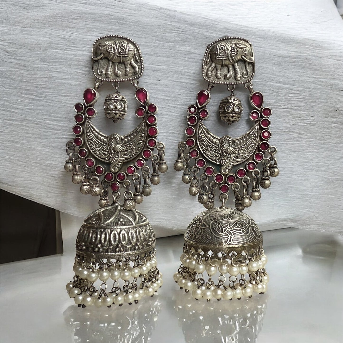 Gajakesari Jhumka Earring - MANKAA Earring