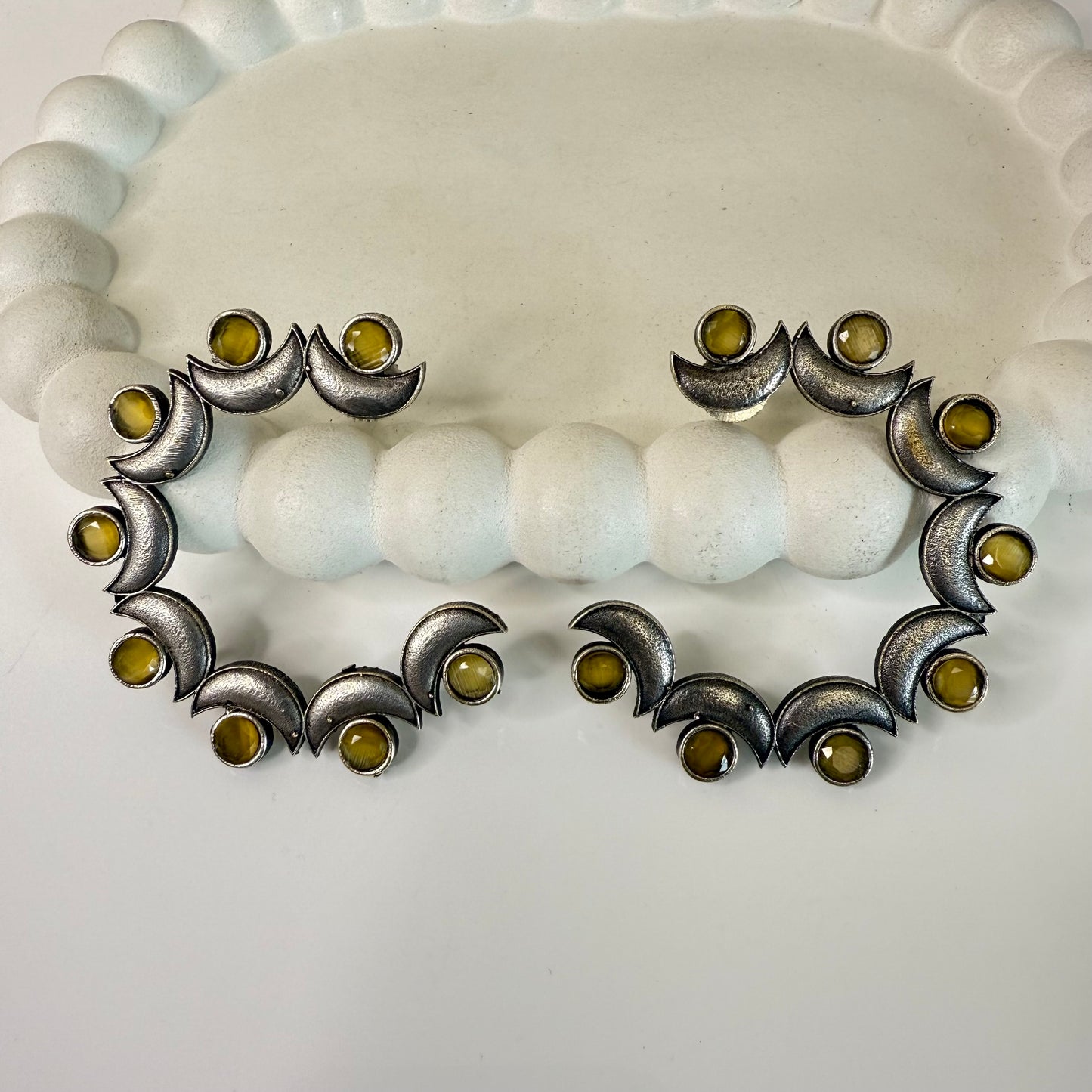 Chandrika Dangler Earring - MANKAA Yellow Earrings