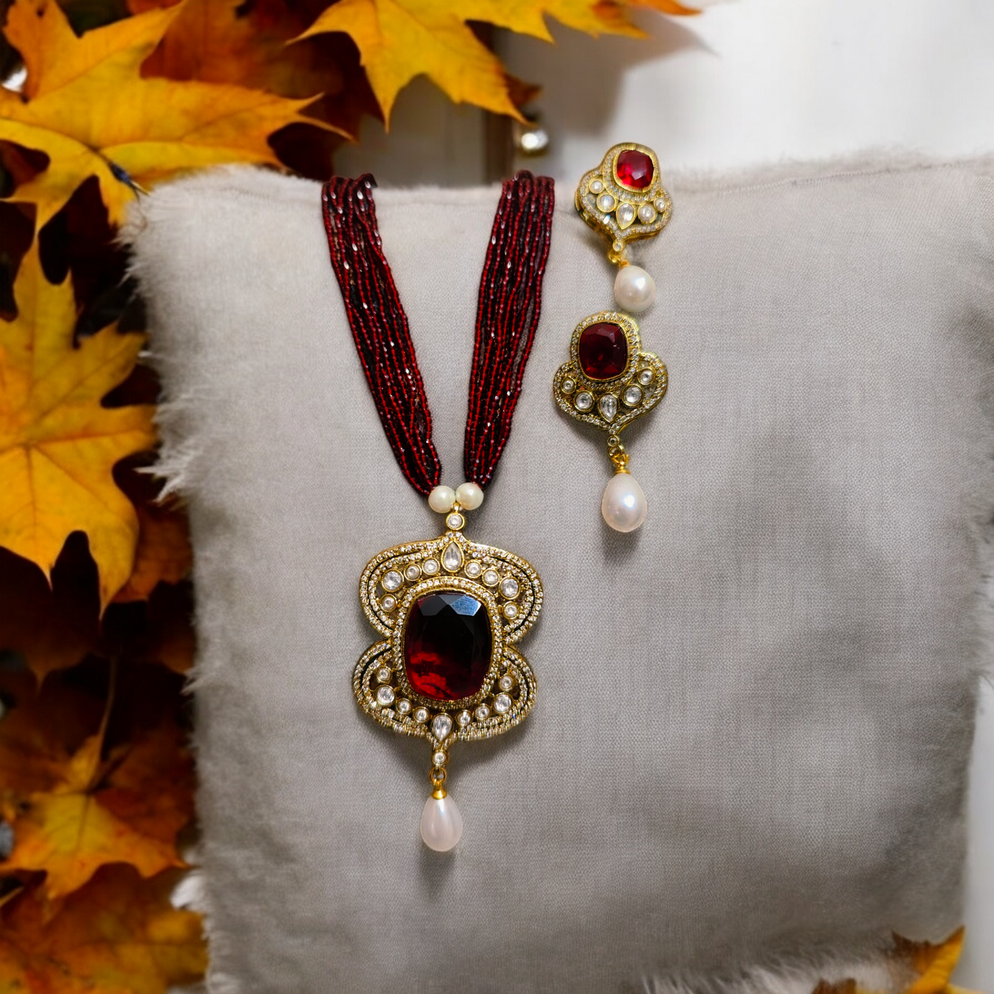 Nisha Necklace - MANKAA Necklace set