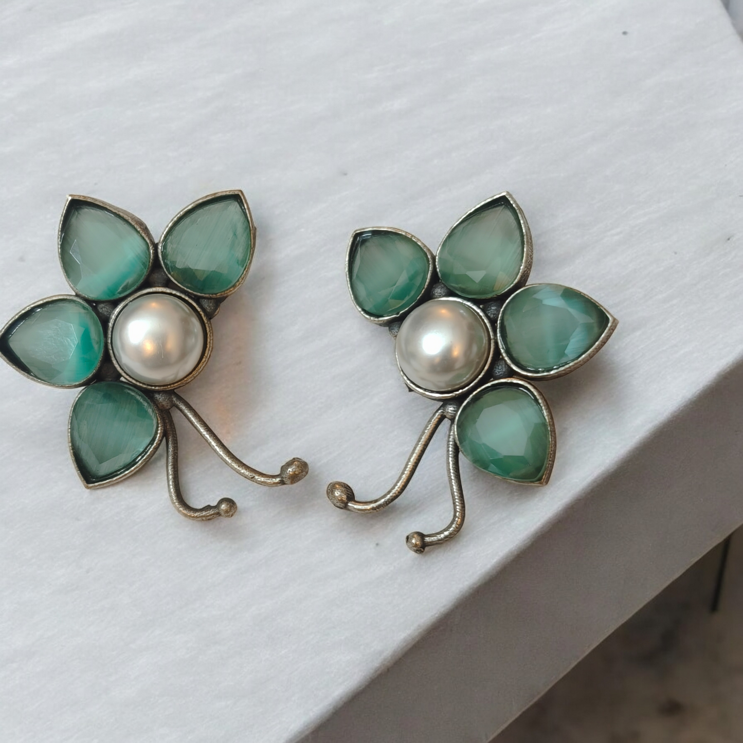 Aamara Mint Studs - MANKAA Default Title Earrings
