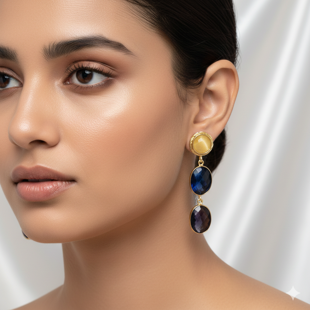 Raveena Earrings - premium artificial earrings