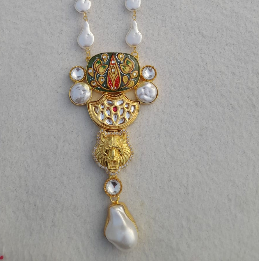 Lipsa Necklace - premium artificial necklace
