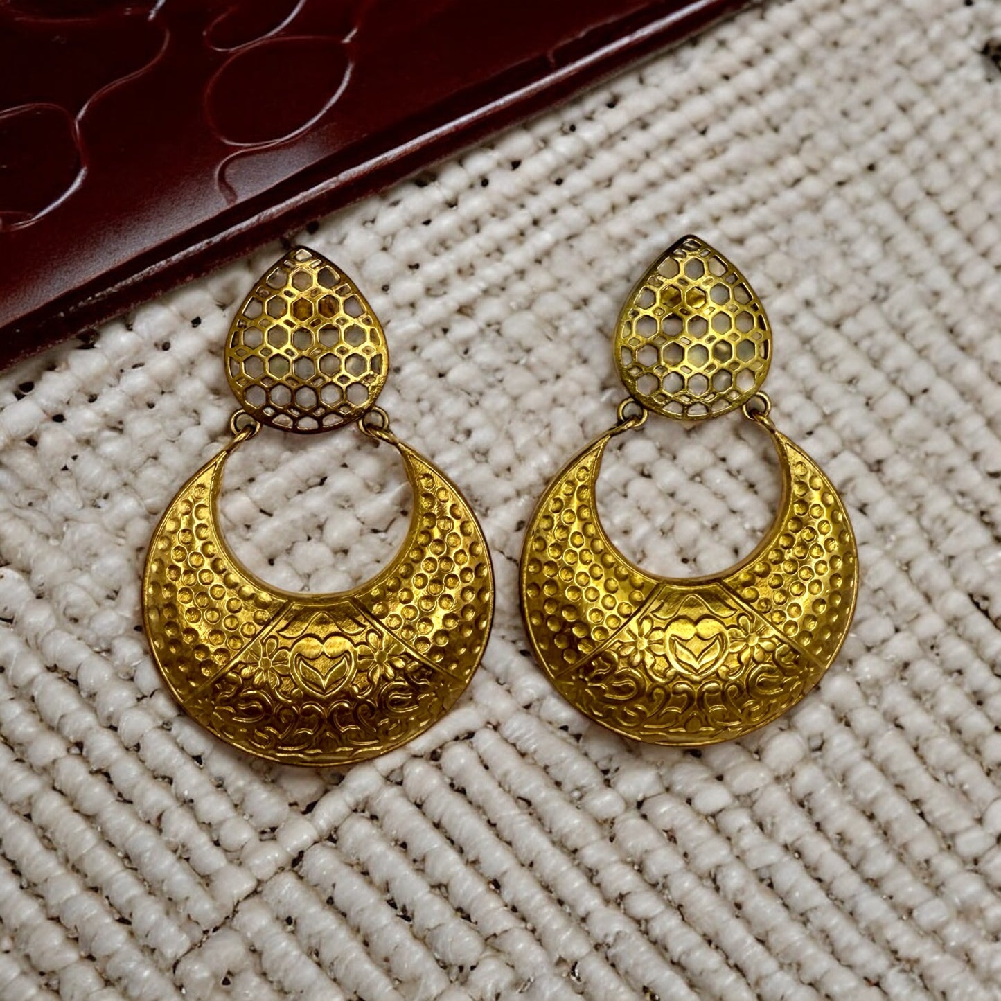 Devyani Dangler Chandbali - MANKAA Default Title Earrings
