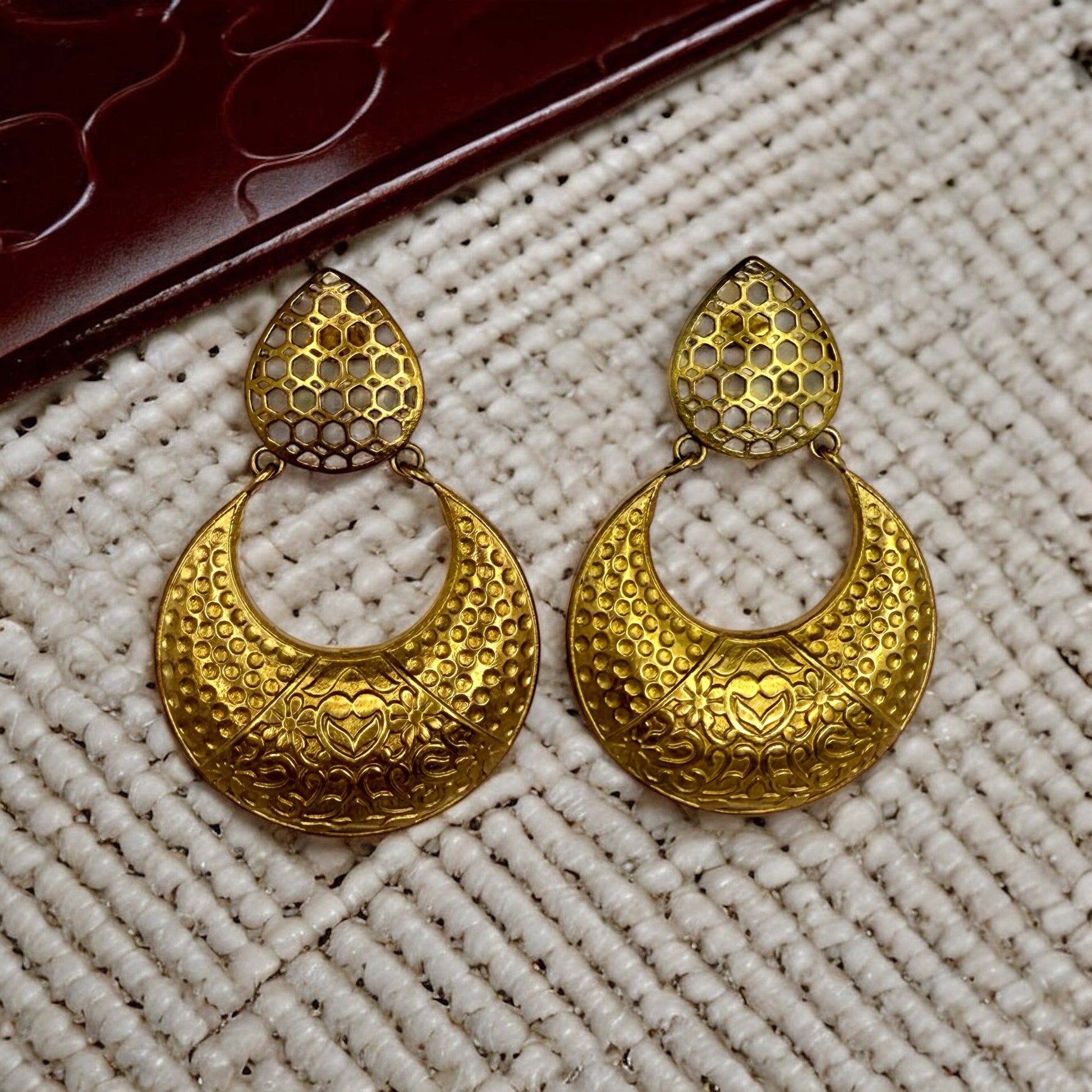 Devyani Dangler Chandbali - MANKAA Default Title Earrings