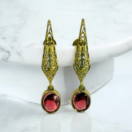 Meheriya Dangler Earring - MANKAA Ruby