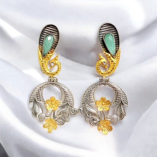 Hansika Dangler Earring - MANKAA Mint Earrings