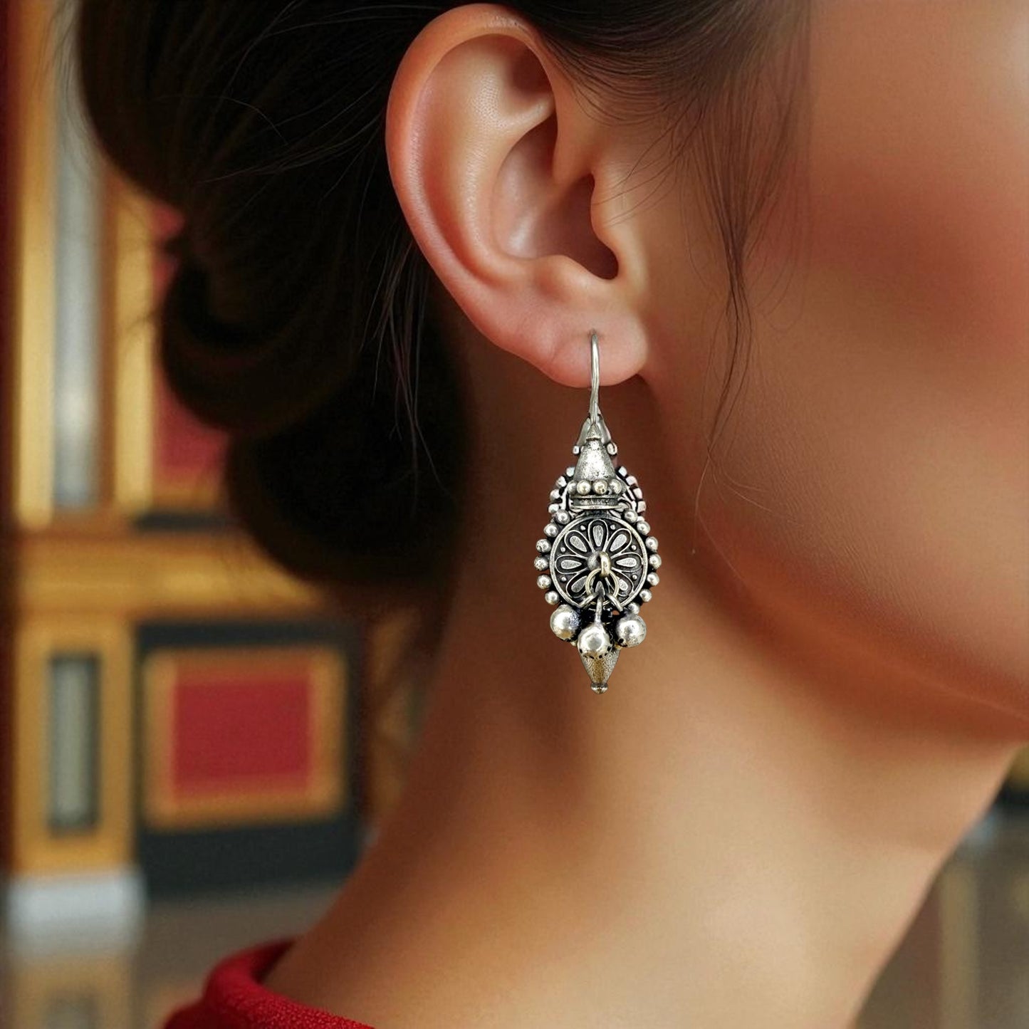 Arunika Hook Earring - MANKAA Default Title Earrings