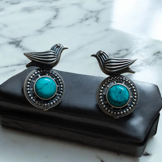 Shruti Firoza Studs - MANKAA