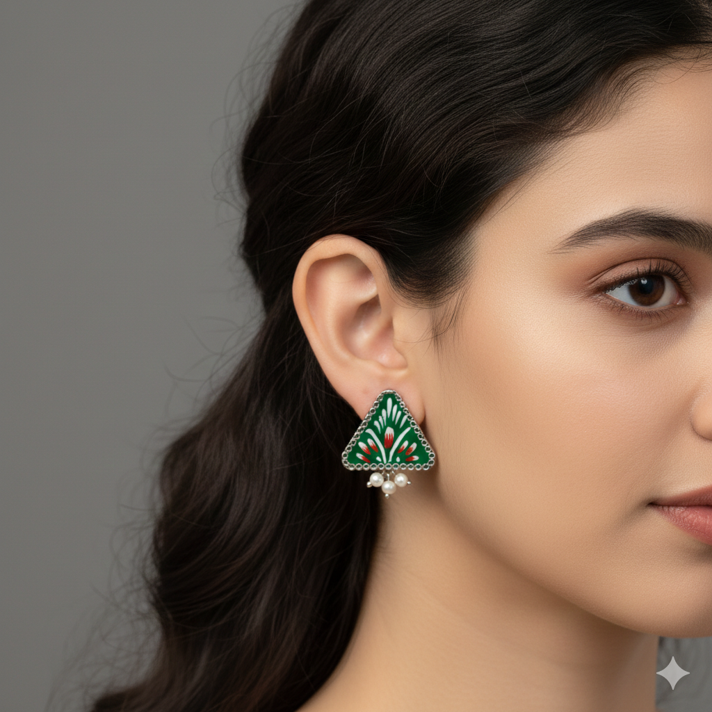 Chaitra Earrings - premium artificial earrings