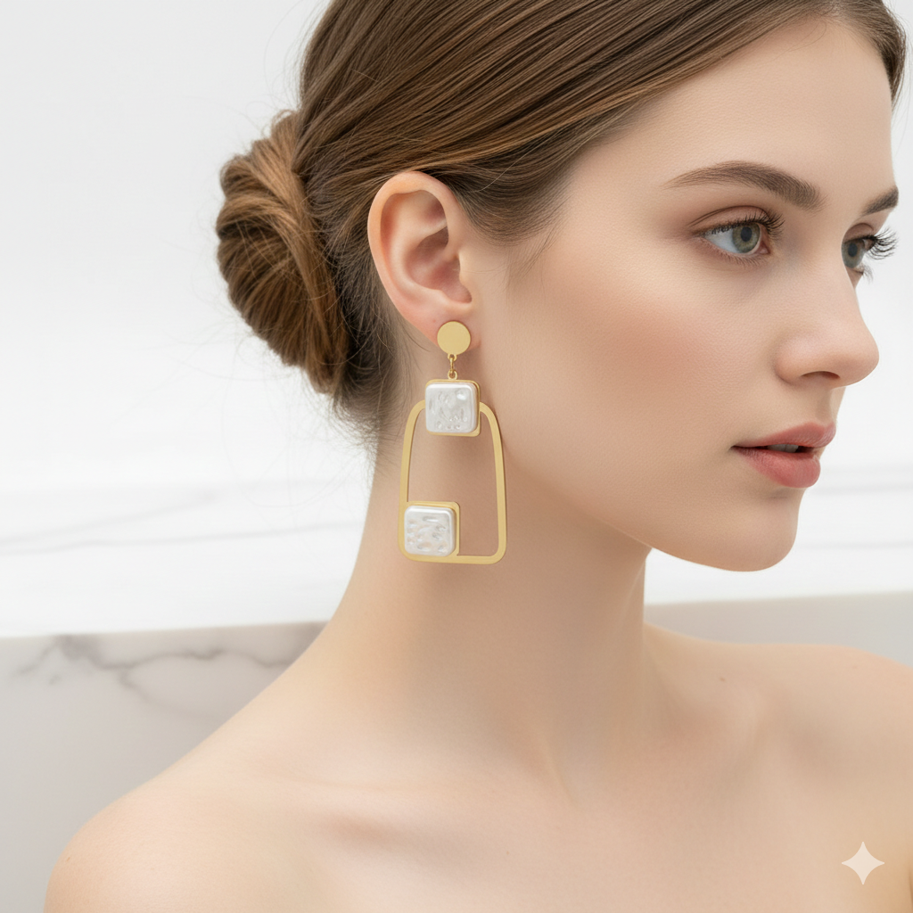 Licia Earrings - premium artificial earrings
