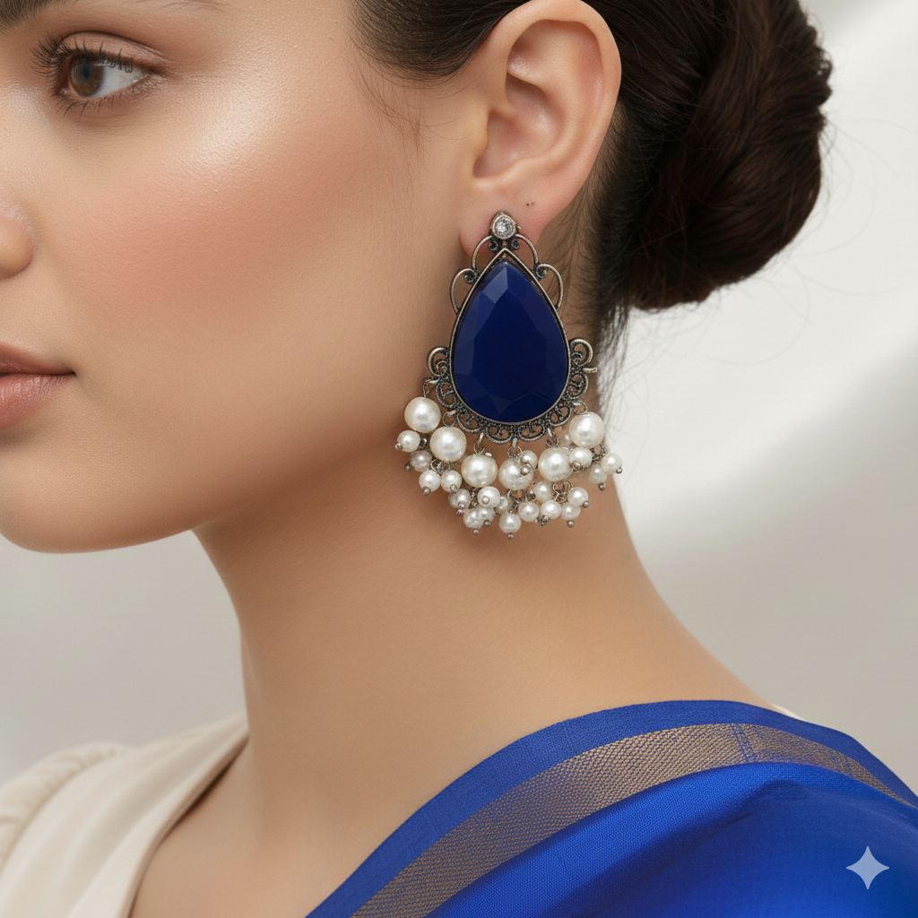 Jahnavi Earrings - premium artificial earrings