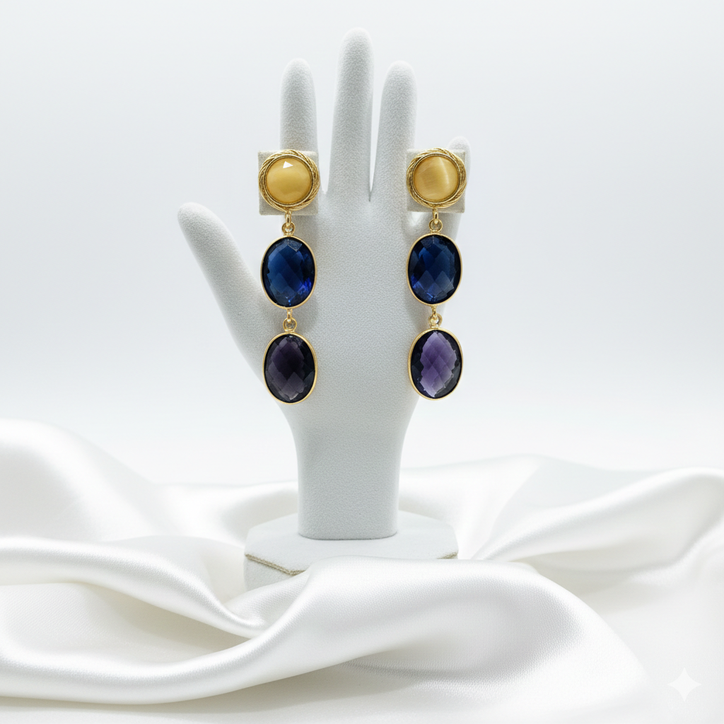 Raveena Earrings - premium artificial earrings